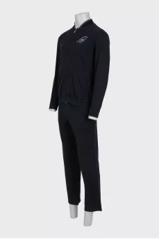 Men's zip-up tracksuit with brand logo