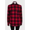 Two-tone checkered shirt