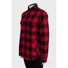 Two-tone checkered shirt