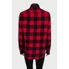 Two-tone checkered shirt