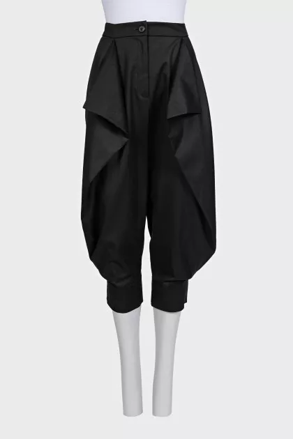 Black asymmetrical pants
