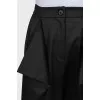 Black asymmetrical pants