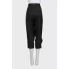 Black asymmetrical pants
