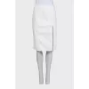 Structured jacket and skirt suit