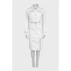 Structured jacket and skirt suit