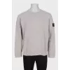 Men's straight-cut sweatshirt with logo