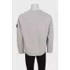 Men's straight-cut sweatshirt with logo