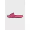 Pink printed flip-flops