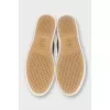 Men's brown suede lace-up sneakers