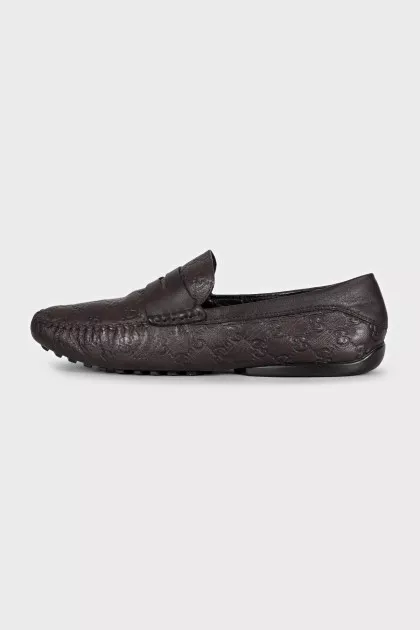 Men's loafers with branded embossing