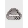 Round silver watch