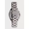 Round silver watch