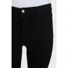 Black skinny jeans with embroidery
