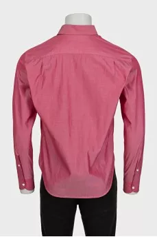 Men's pink shirt with a pocket