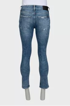 Men's slim fit blue