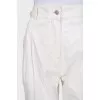 Beige balloon pants with pockets