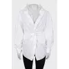 White lace shirt with tag