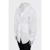 White lace shirt with tag