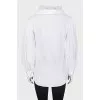 White lace shirt with tag