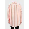 White shirt with orange stripes
