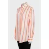 White shirt with orange stripes