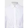 White blouse with a belt