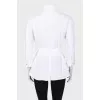 White blouse with a belt