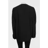 Black straight-cut jacket