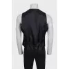 Men's silk vest with tag