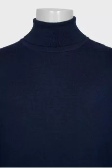 Men's blue wool sweater