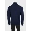 Men's blue wool sweater