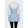 Blue denim cami top