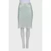Silk skirt decorated with sequins