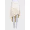 Asymmetrical beige skirt
