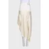 Asymmetrical beige skirt