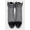 Ankle boots with heels and laces
