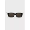 Black sunglasses with wide frames