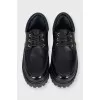 Men's leather shoes with accent details