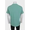 Men's straight-cut polo shirt with buttons