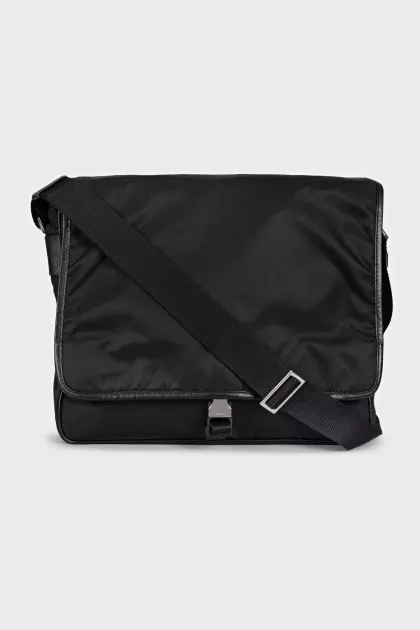 Men's vintage textile briefcase