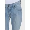 Light blue tapered jeans