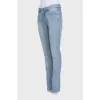 Light blue tapered jeans