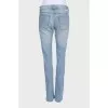 Light blue tapered jeans