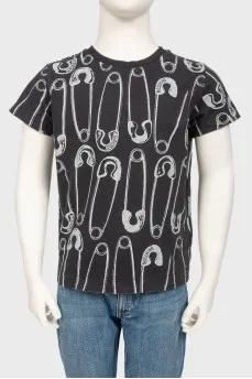 Children's pin design T-shirt