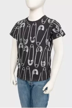 Children's pin design T-shirt