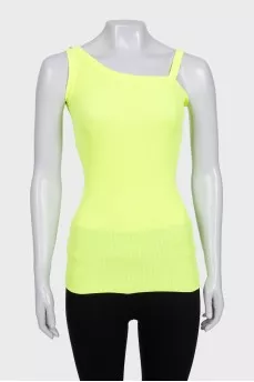 Tight yellow tank top