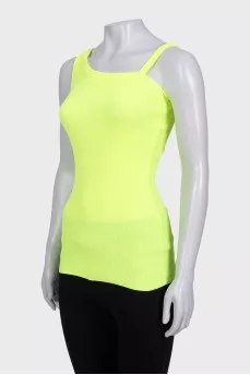 Tight yellow tank top