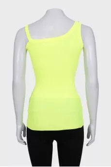 Tight yellow tank top
