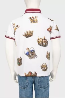Children's polo with short sleeve