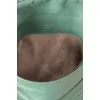 Сумка зі шкіри на ланцюжку з плетінням